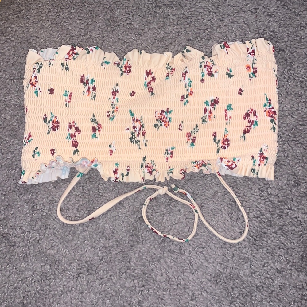 Target bandeau swim suit top